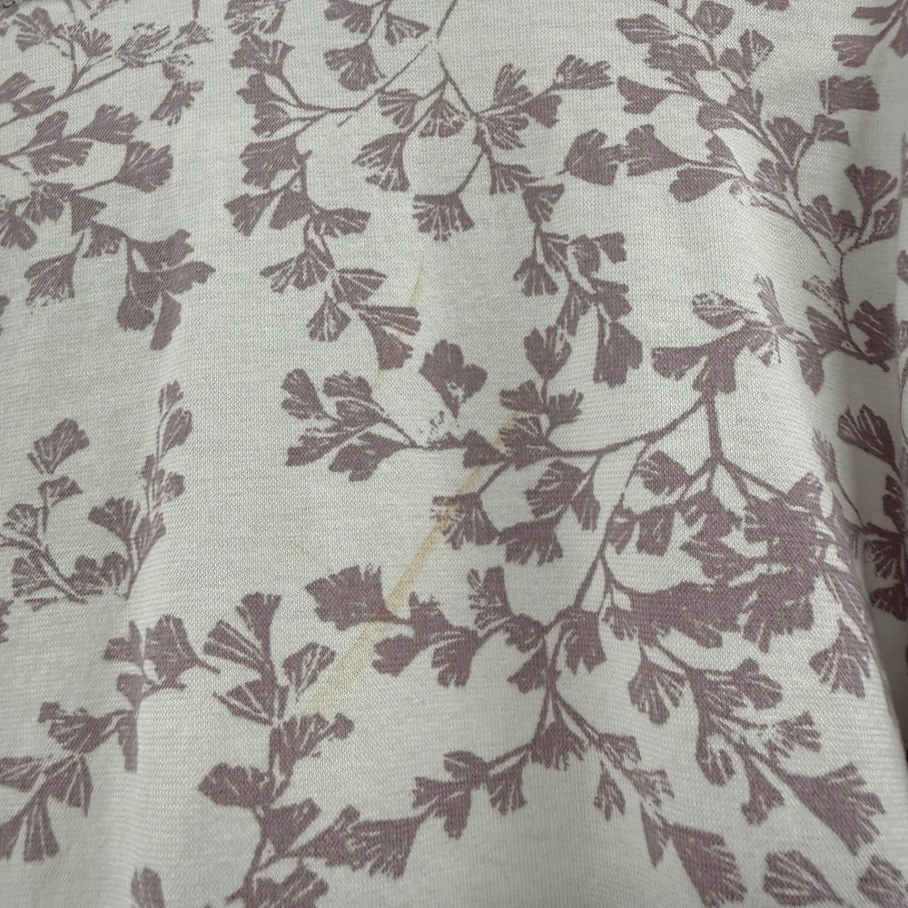 FLAWED Garnett hill floral print pajama set organic cotton size m Asian wrap - Picture 11 of 12